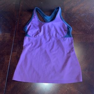New Balance Black and Purple Athletic Tank